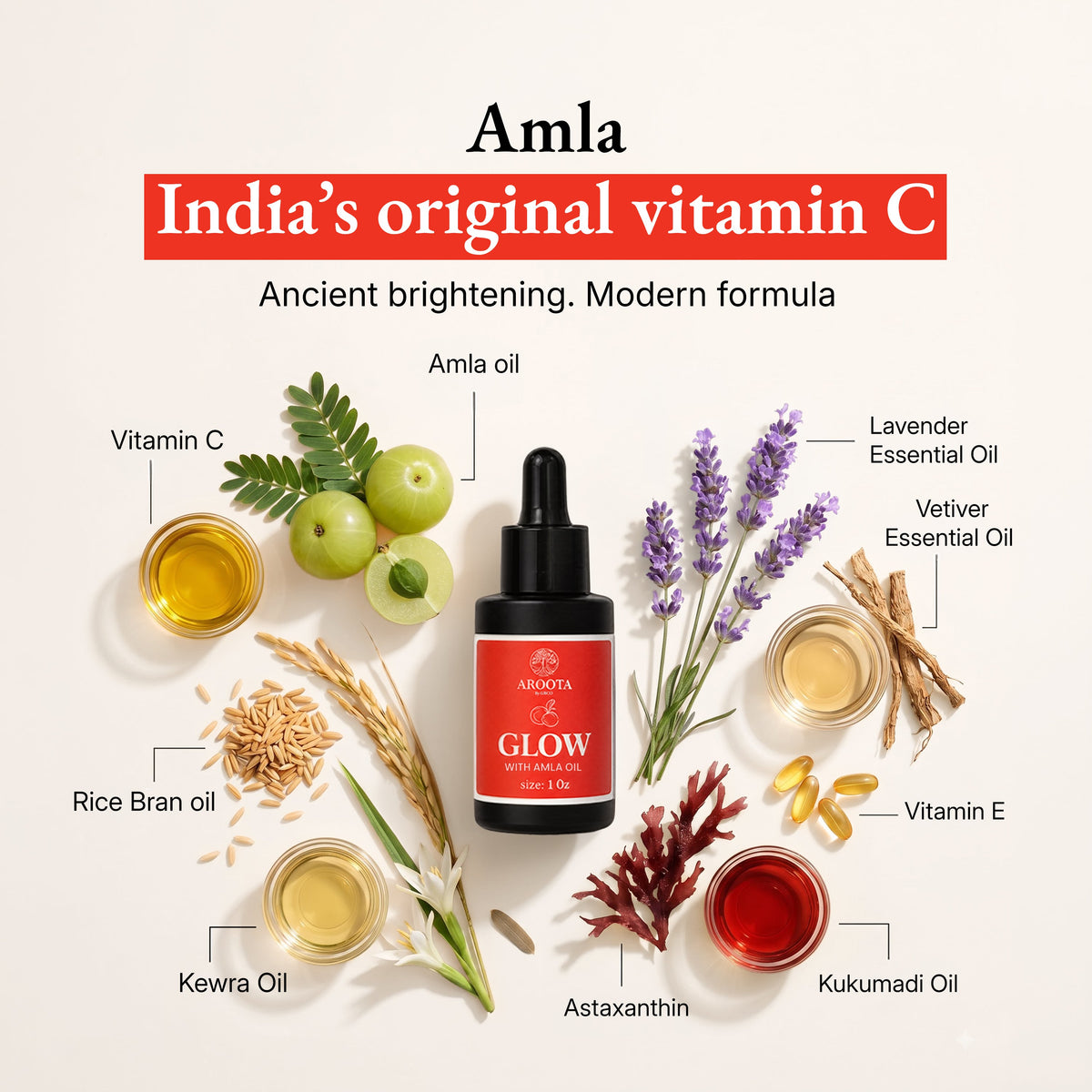 Glow Vitamin C Skin Brightening Serum Green-Beauty Co