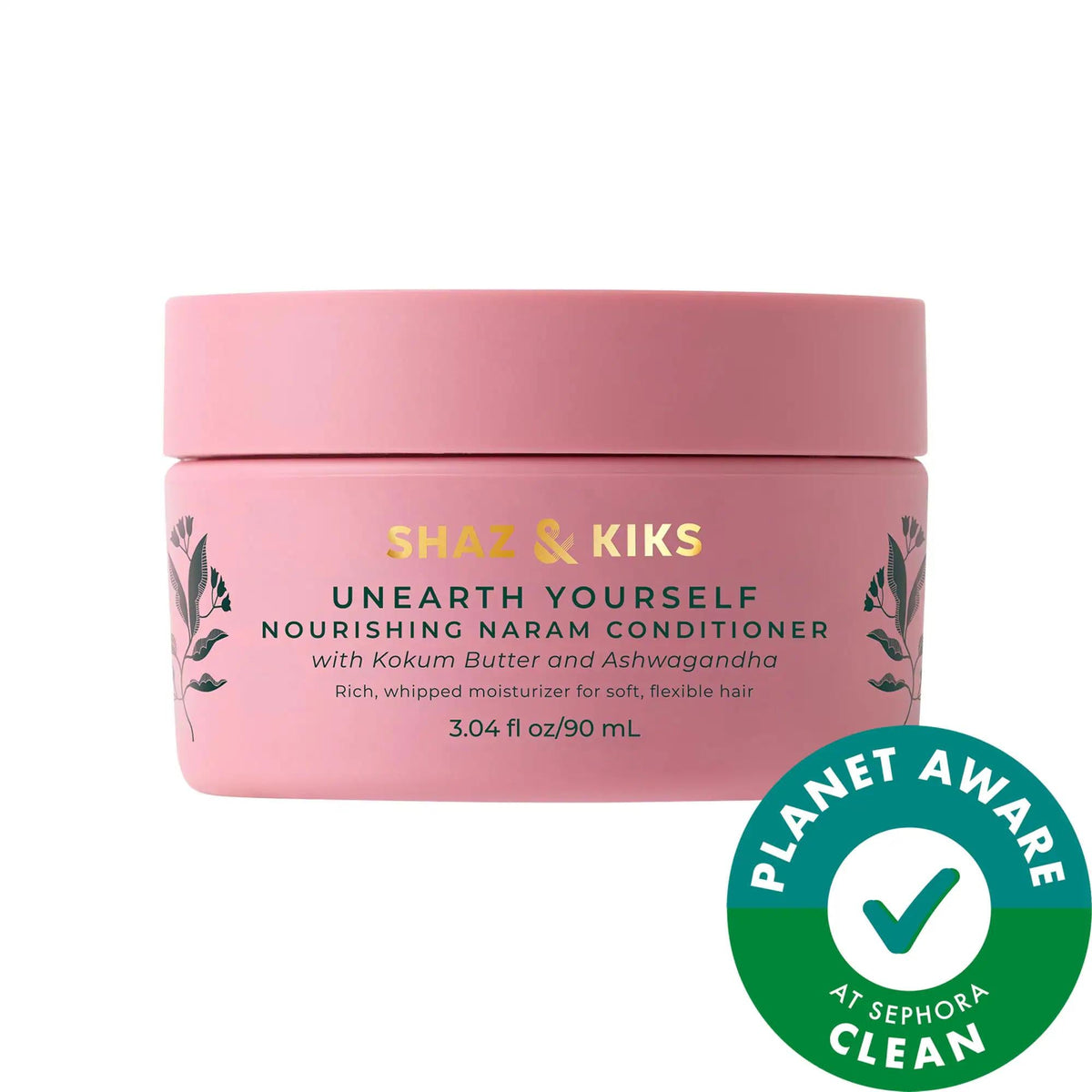 SHAZ & KIKS Nourishing Naram Conditioner: Softens, Strengthens & Protects Dry, Frizzy Hair with Kokum Butter & Ashwagandha - Vegan & Cruelty-Free Beauty Care Bag