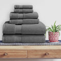 6-Piece: 100% Organic Cotton Bath Towel Set EasyOptionXY