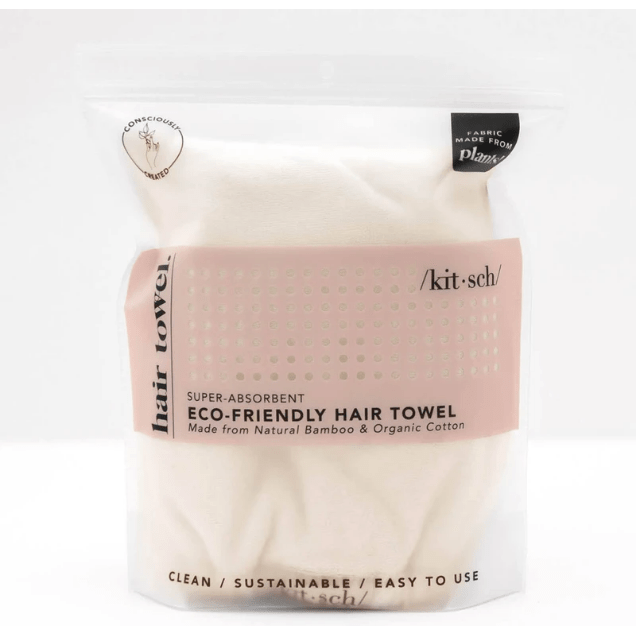 KitSch Eco Friendly Hair Towel - Ivory Pasteur Pharmacy
