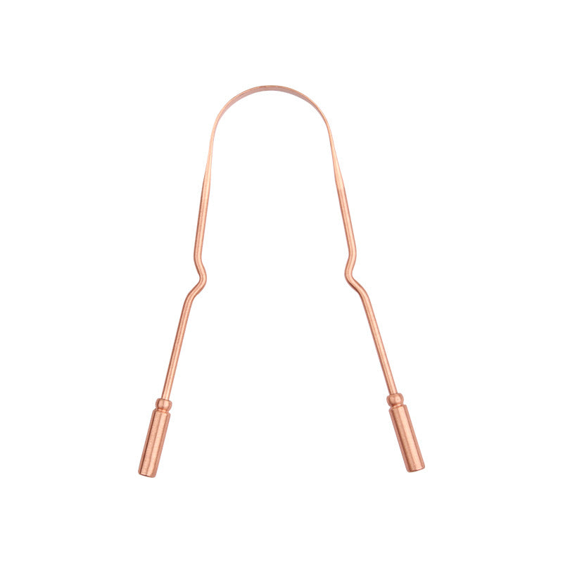 Pure Copper Tongue Scraper | U-Shaped Ayurvedic Oral Care Tool Clarity Global Imports