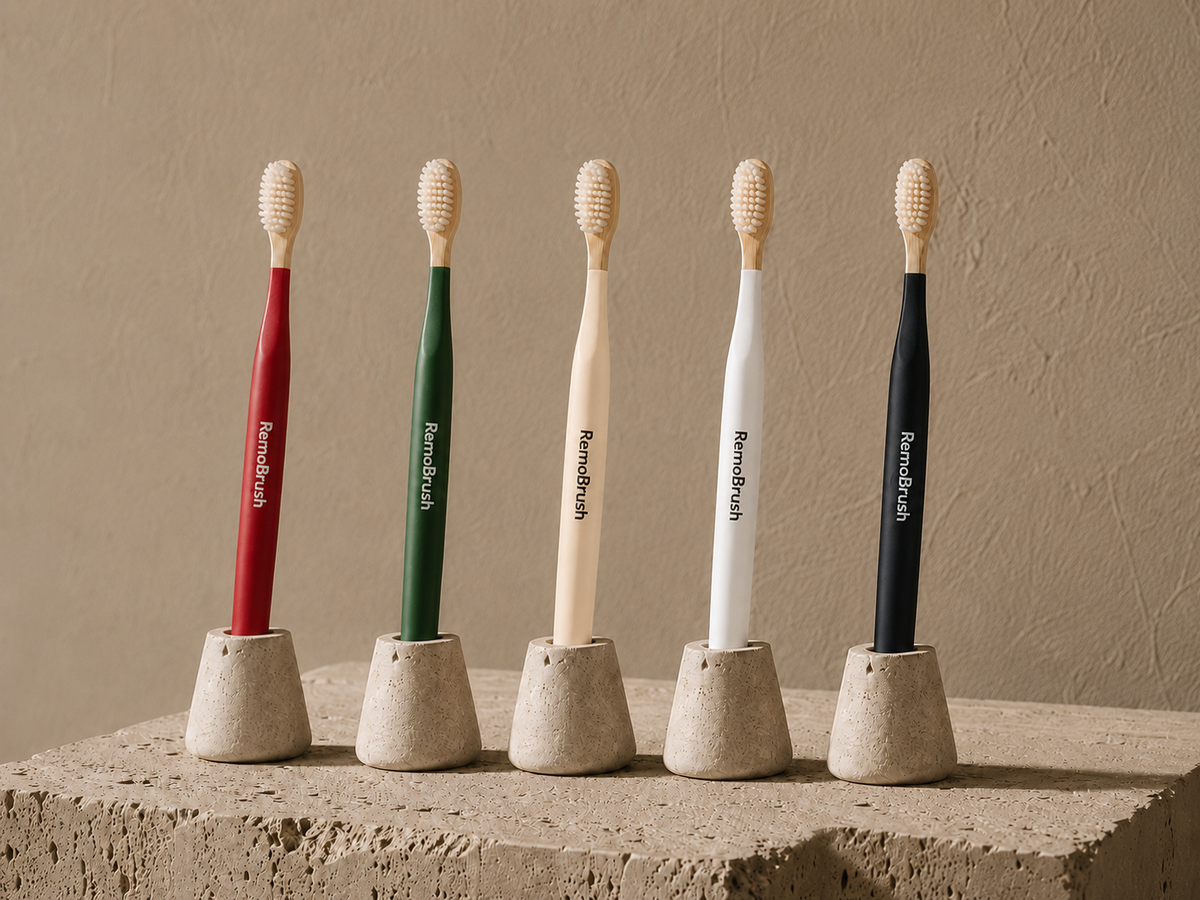 RemoBrush – Miswak Bristles Bamboo Toothbrush Remo Brush