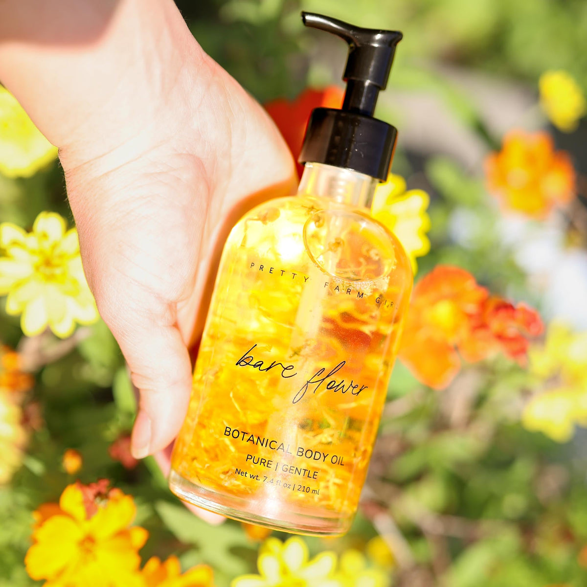 Bare Flower Fragrance-Free Body Oil Pretty farm girl