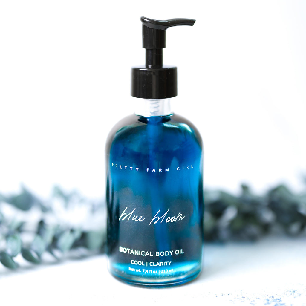 Blue Bloom Botanical Body Oil Pretty farm girl