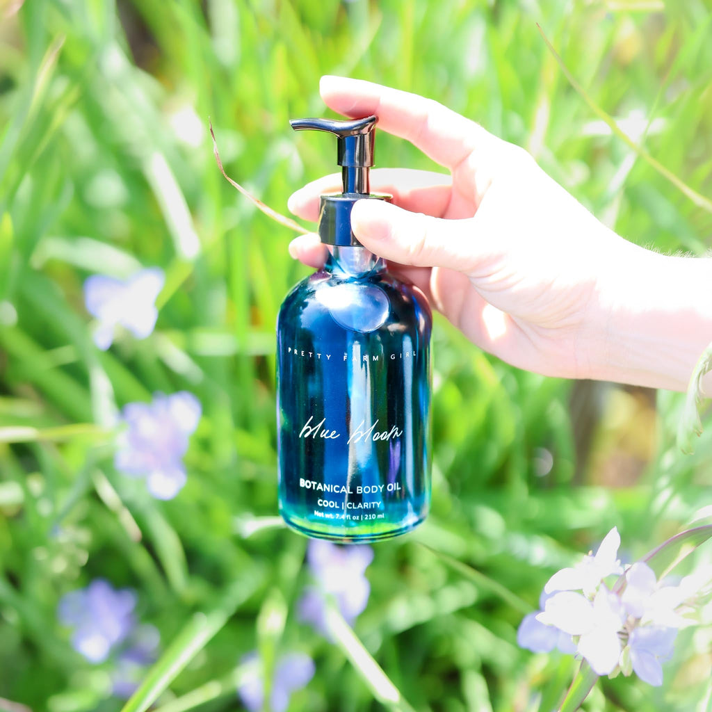 Blue Bloom Botanical Body Oil Pretty farm girl