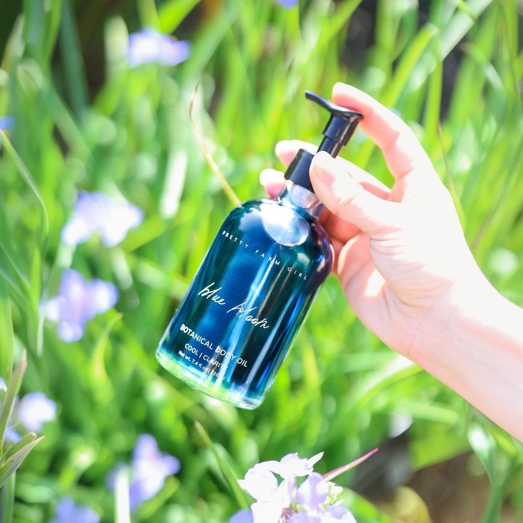 Blue Bloom Botanical Body Oil Pretty farm girl