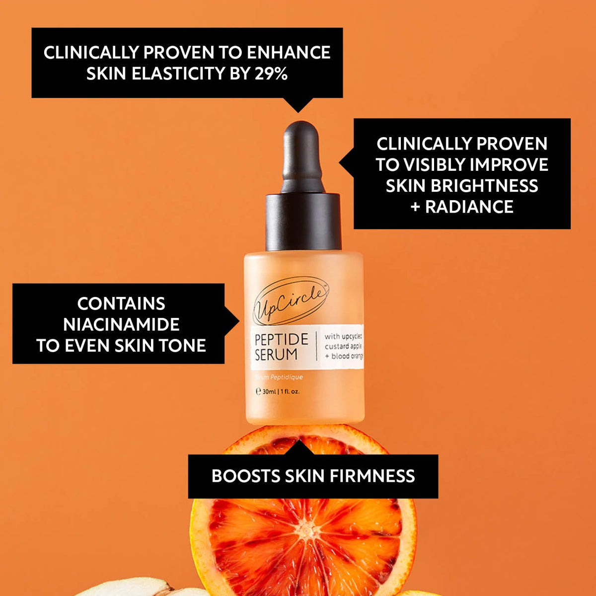 Peptide Serum with Custard Apple + Blood Orange UpCircle