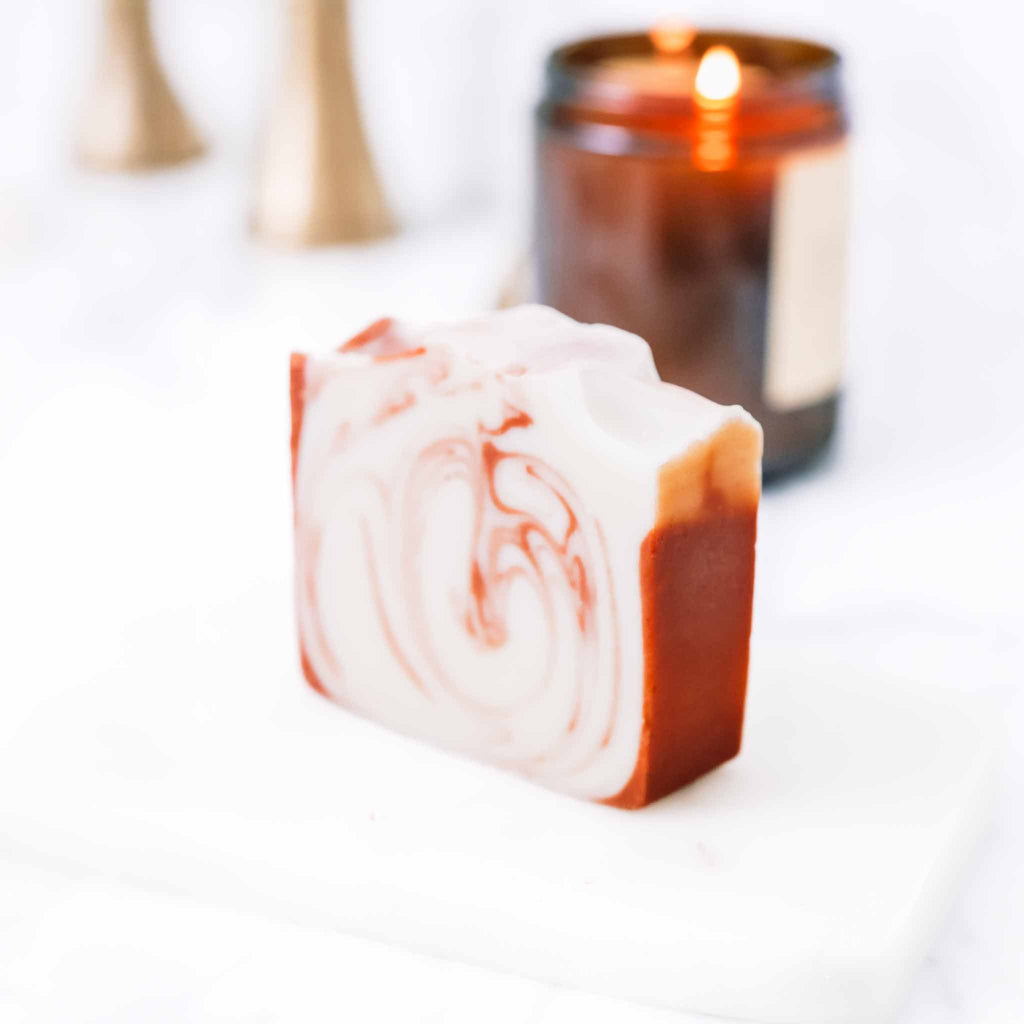 Citrus Cedarwood Handmade Tallow and Goat Milk Soap Bar Pretty farm girl