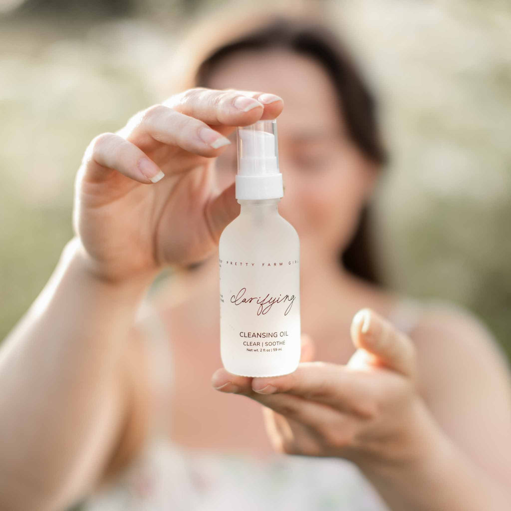Clarifying Cleansing Oil for Acne-Prone Skin Pretty farm girl