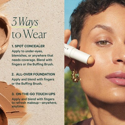 Well People Supernatural Complexion Stick Foundation + Concealer 24 Light Medium Neutral - Imperfect Box - 0.28oz This is Beauty US