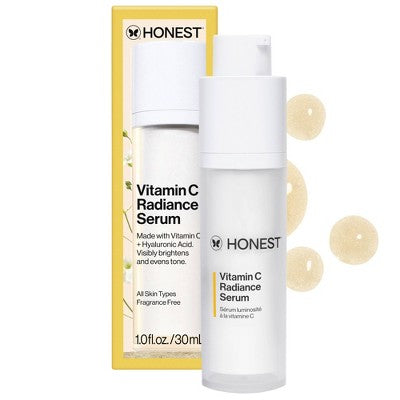 Honest Beauty Vitamin C Radiance Serum with Hyaluronic Acid 1 fl oz - Imperfect Box This is Beauty US