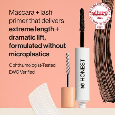 Honest Beauty Extreme Length 2-in-1 Mascara and Lash Primer 0.27 fl oz - Imperfect Box This is Beauty US