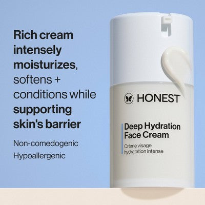 Honest Beauty Deep Hydration Face Cream with Shea Butter 1.7 fl oz - Imperfect Box This is Beauty US