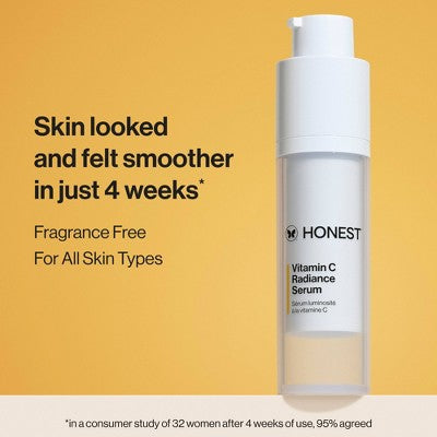 Honest Beauty Vitamin C Radiance Serum with Hyaluronic Acid 1 fl oz - Imperfect Box This is Beauty US
