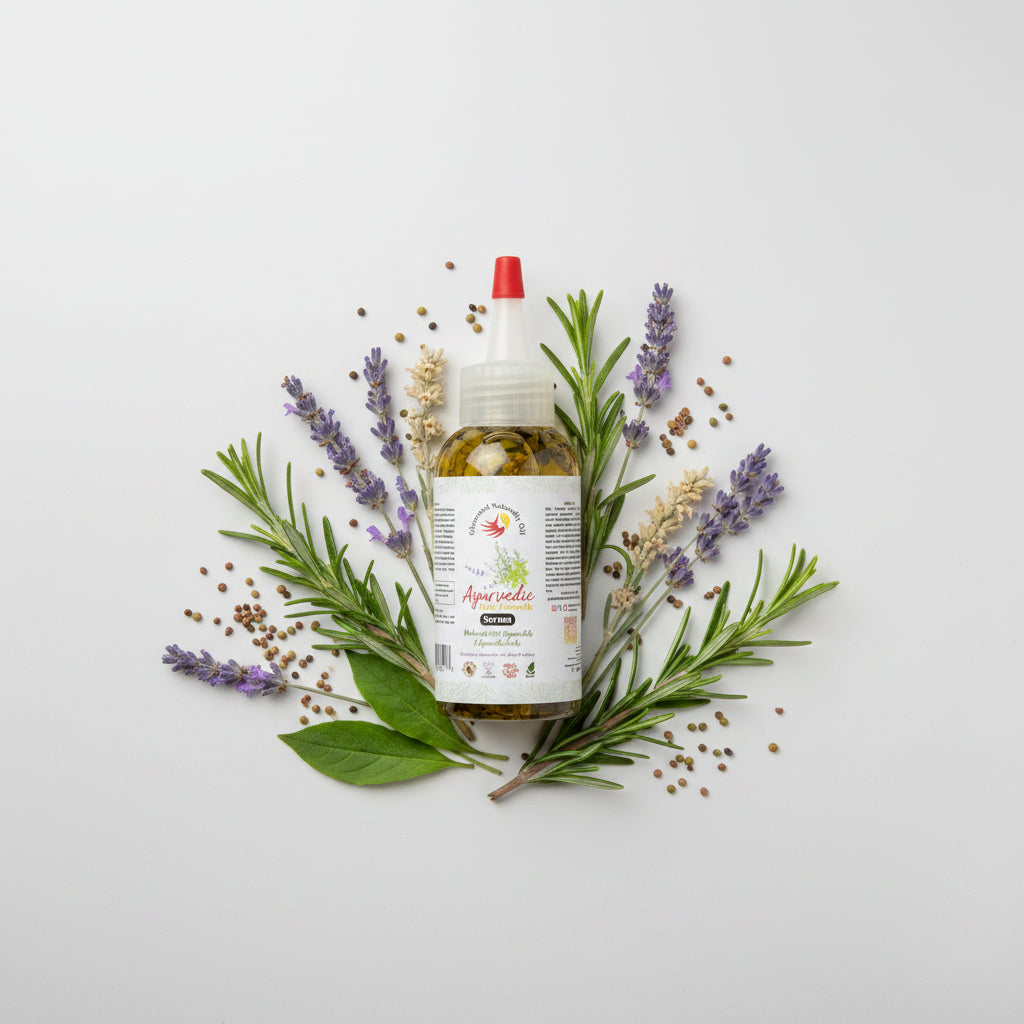 Ayurvedic Hair Growth Oil – Natural Care for Strong, Healthy Hair GlammedNaturallyOil