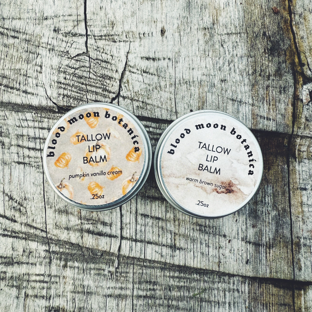 Tallow Lip Balm - Grass Fed, Infused with Calendula Blood Moon Botanica