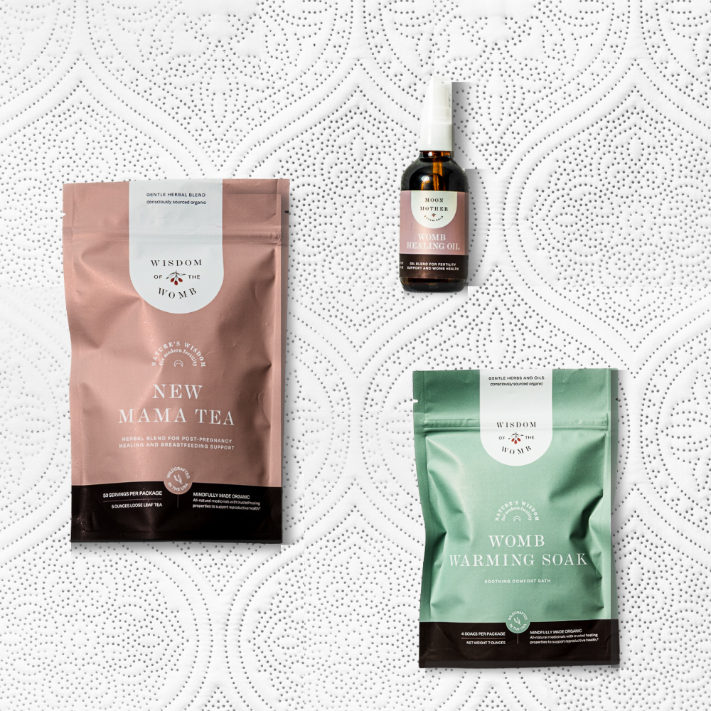 New Mama Postpartum Support Bundle Wisdom of the Womb