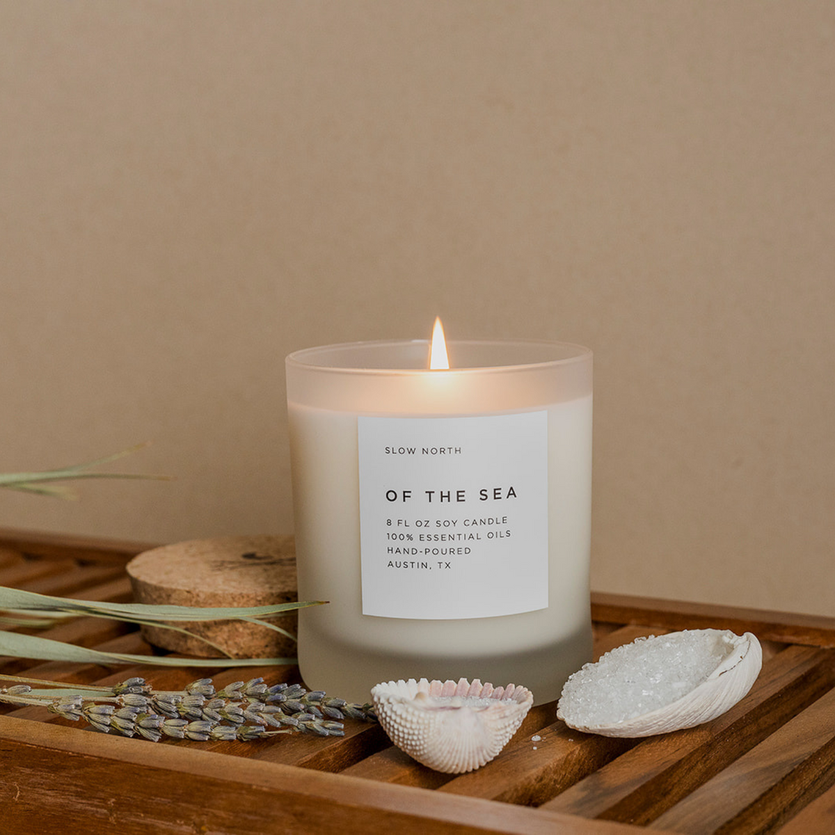 Of The Sea - Signature Soy Candle – Eucalyptus, Lavender & Peppermint Slow North