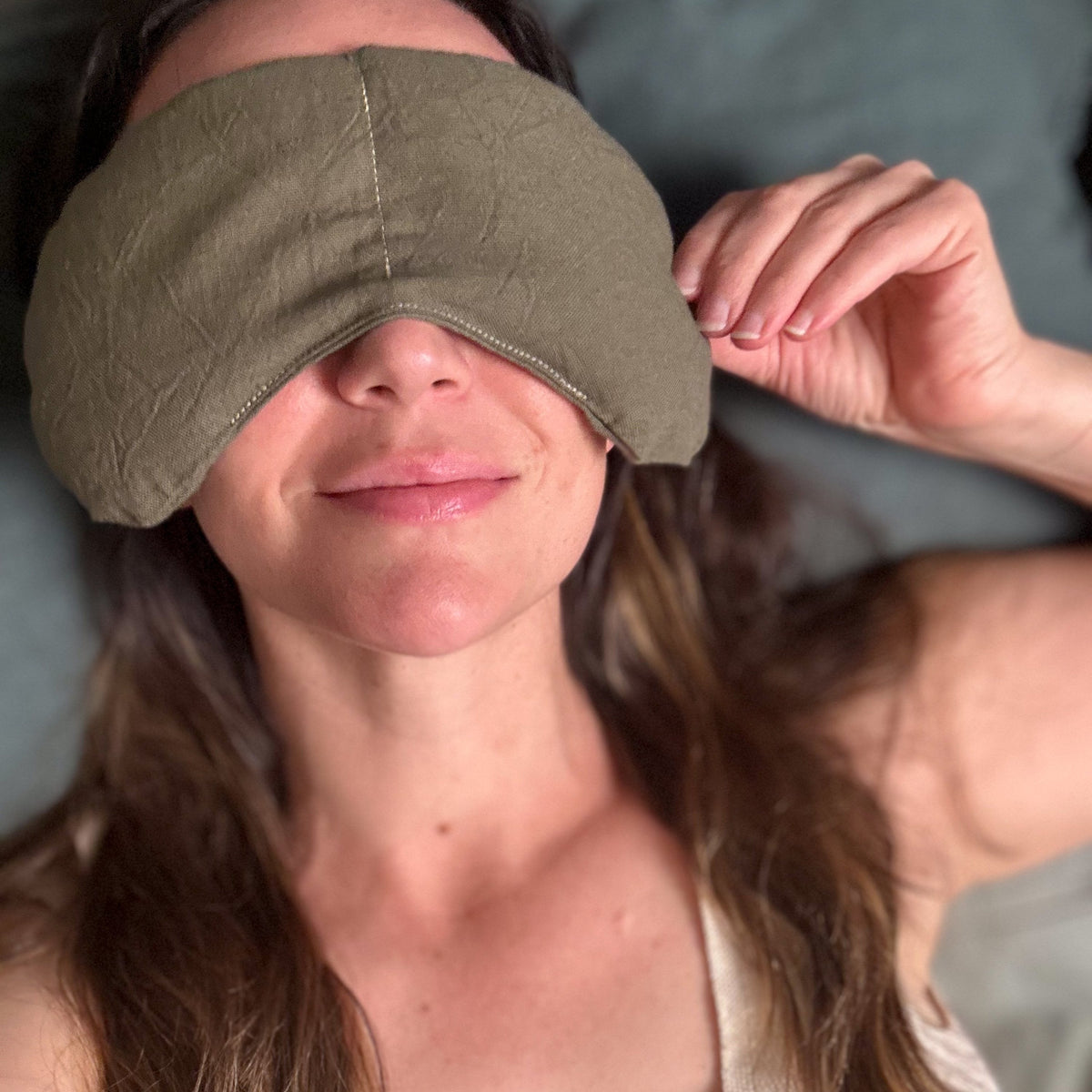 Eye Mask + Neck Wrap Bundle - Olive Slow North