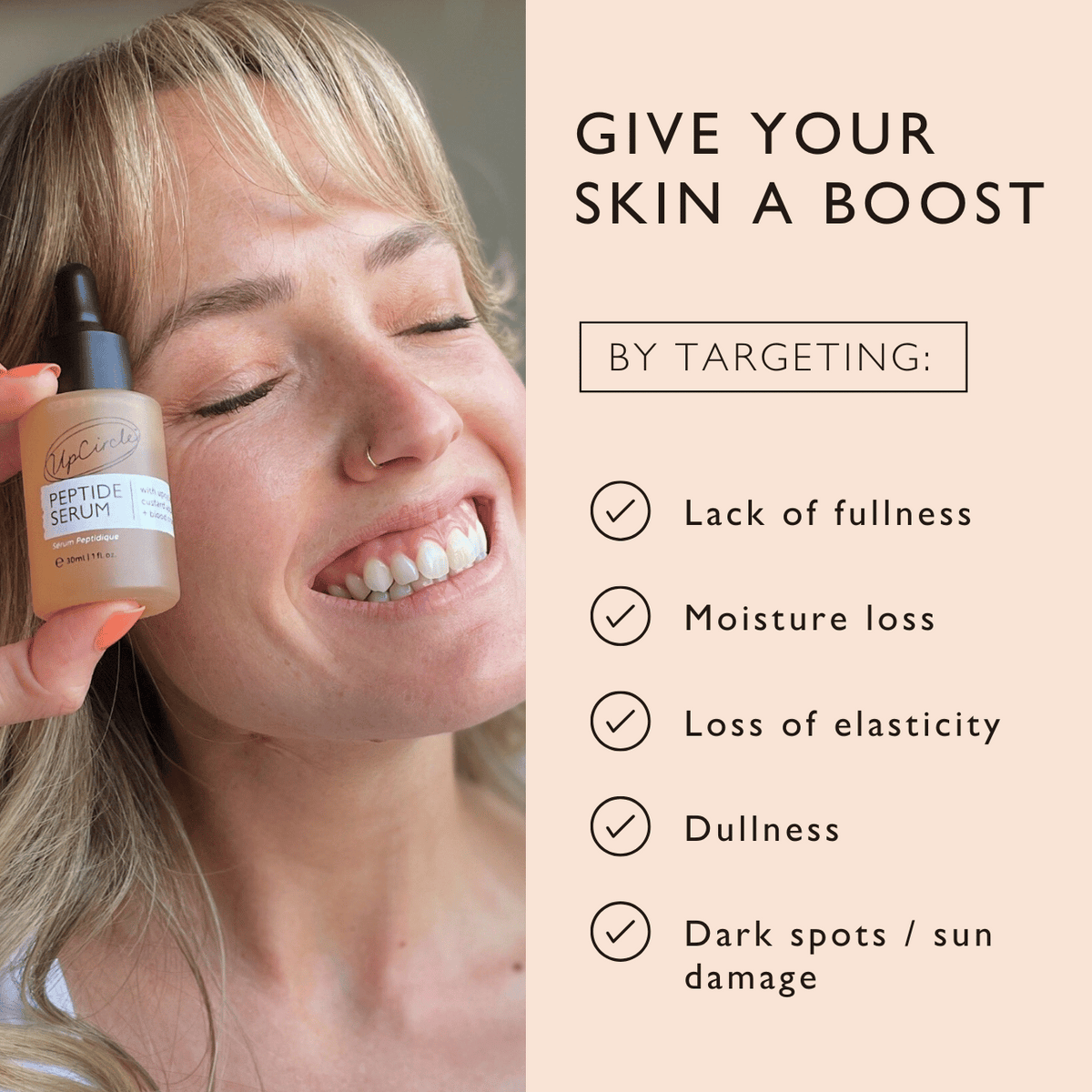 Peptide Serum with Custard Apple + Blood Orange UpCircle