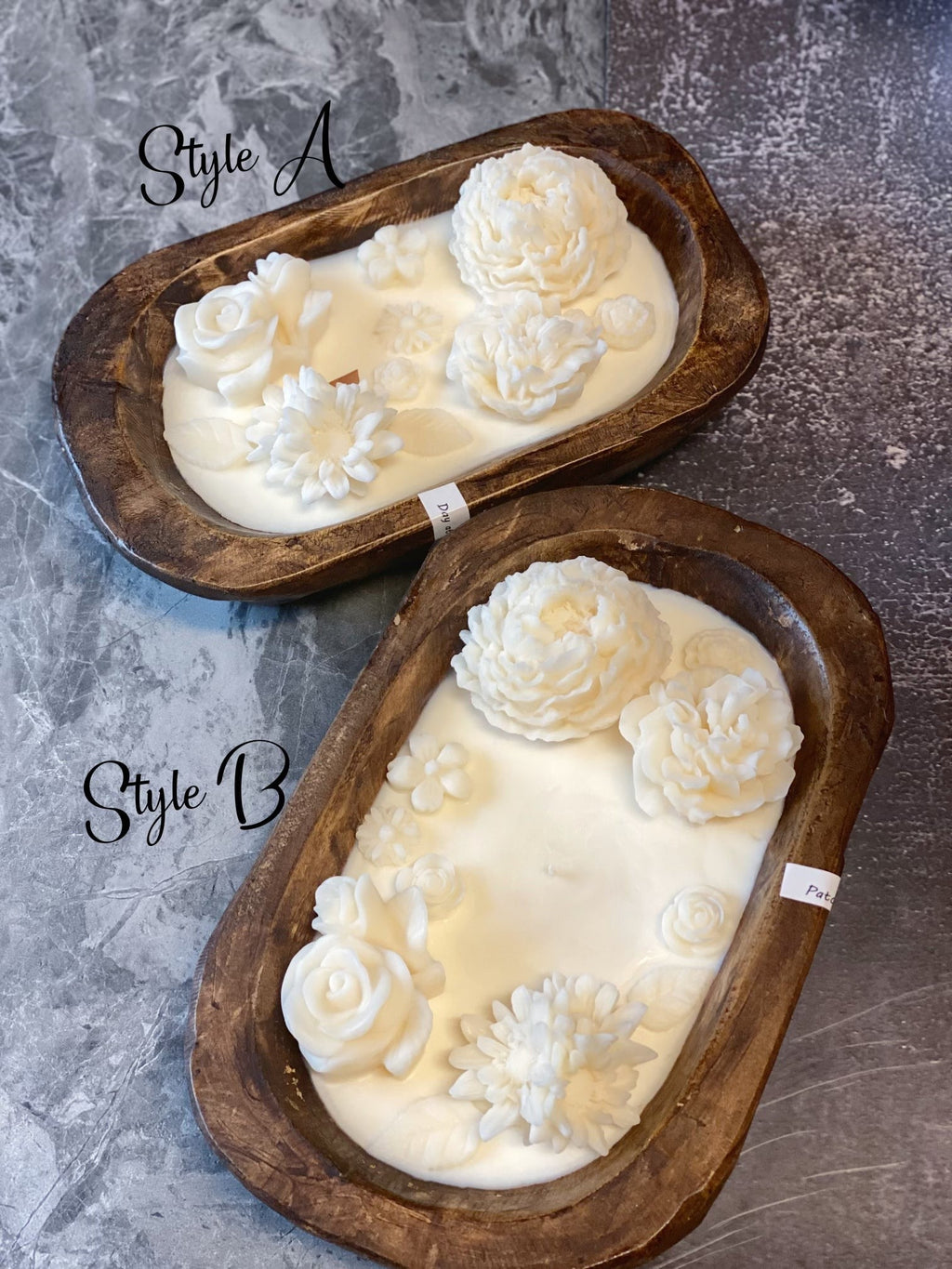 Botanical Garden Dough Bowl Candle | Two Styles DC-Crazy About Candles