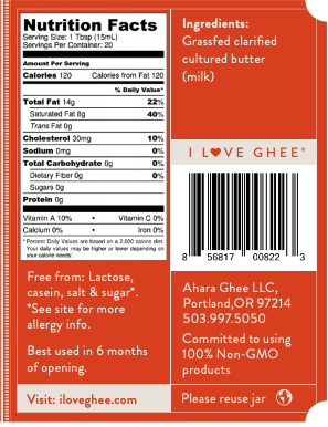 Grass-Fed Brown Butter Ghee | Ahara Rasa AHARA RASA