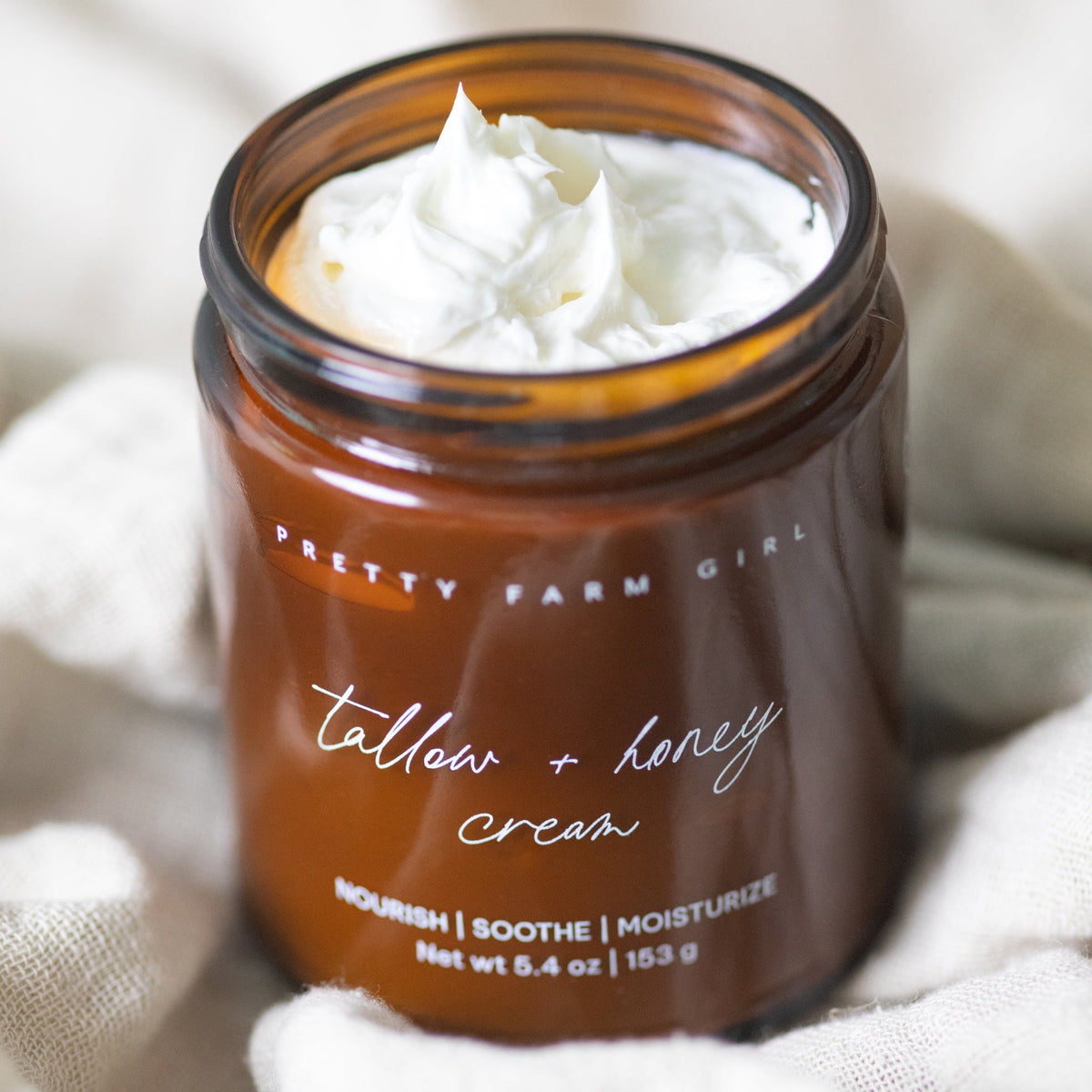 Fragrance Free Tallow + Honey Cream for Sensitive Skin Pretty farm girl