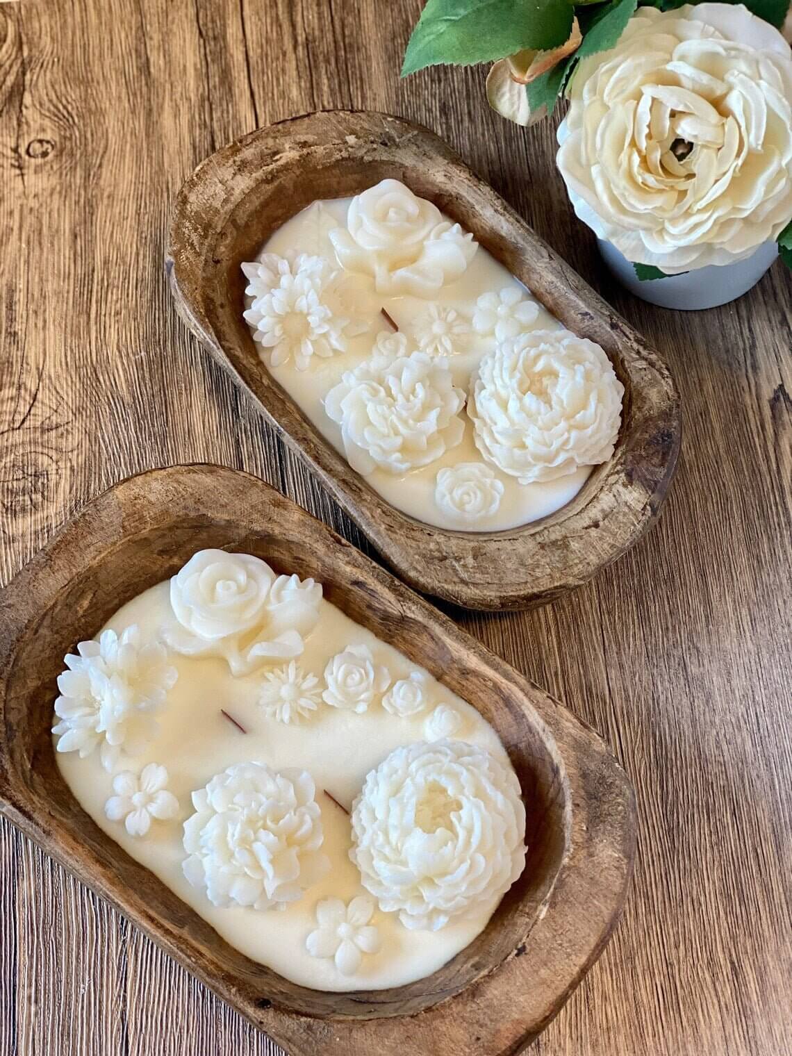 Botanical Garden Dough Bowl Candle | Two Styles DC-Crazy About Candles
