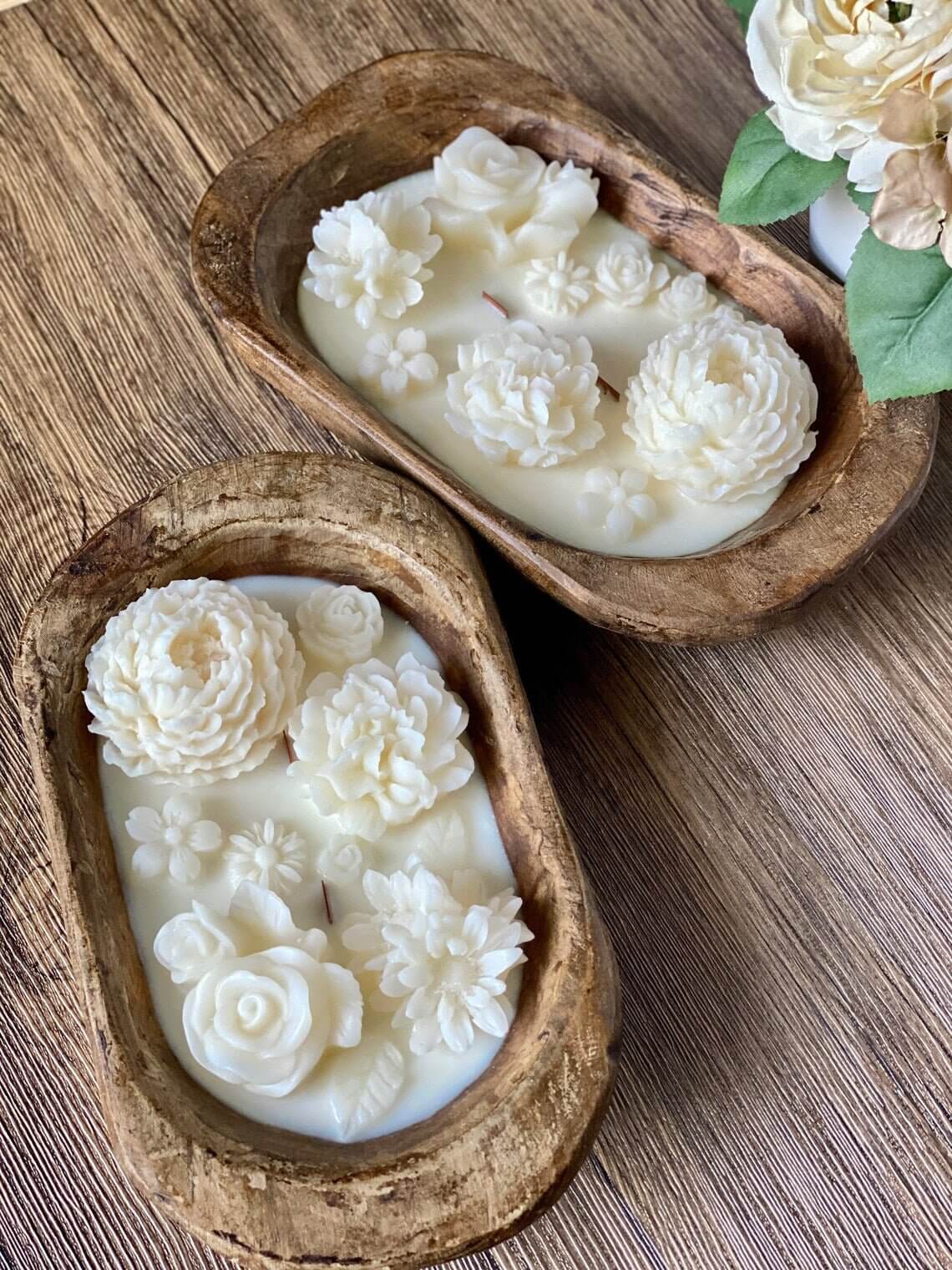 Botanical Garden Dough Bowl Candle | Two Styles DC-Crazy About Candles