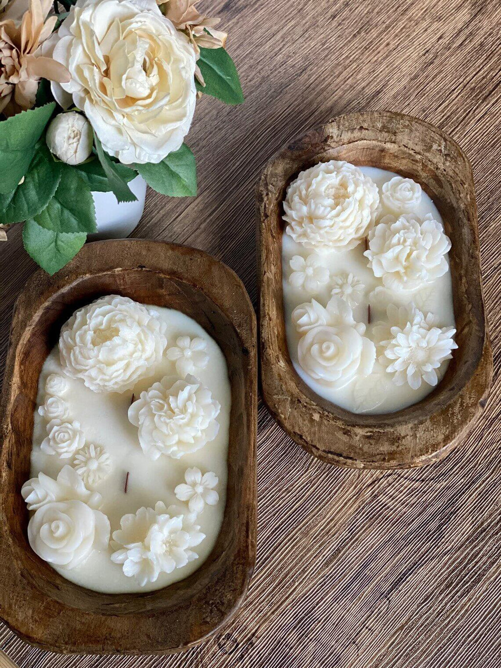 Botanical Garden Dough Bowl Candle | Two Styles DC-Crazy About Candles