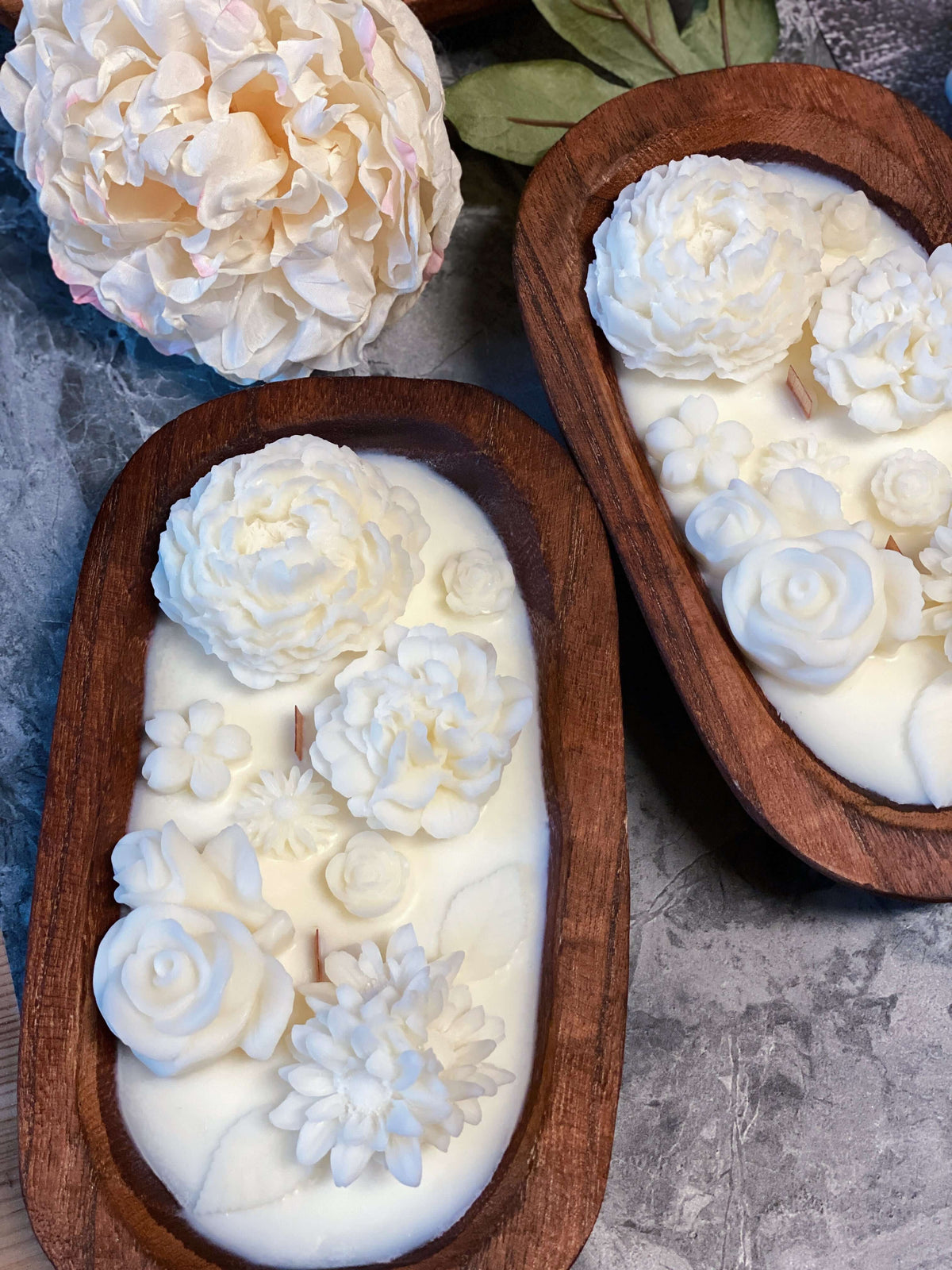 Botanical Garden Dough Bowl Candle | Two Styles DC-Crazy About Candles