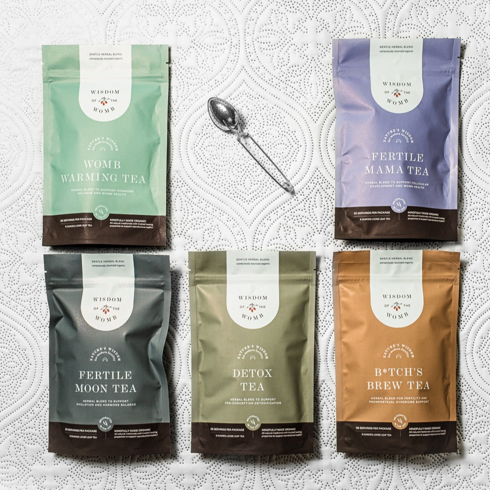 3 Month's Supply of Fertility Teas Bundle Wisdom of the Womb