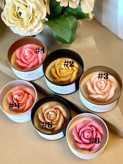 Flower in a Jar Candle | Handcrafted Gift DC-Crazy About Candles