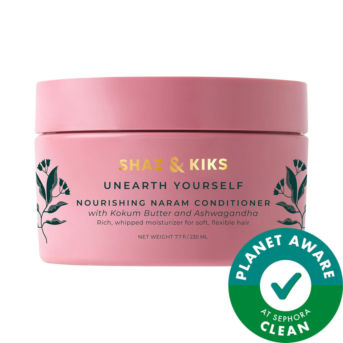 SHAZ & KIKS Nourishing Naram Conditioner: Softens, Strengthens & Protects Dry, Frizzy Hair with Kokum Butter & Ashwagandha - Vegan & Cruelty-Free Beauty Care Bag