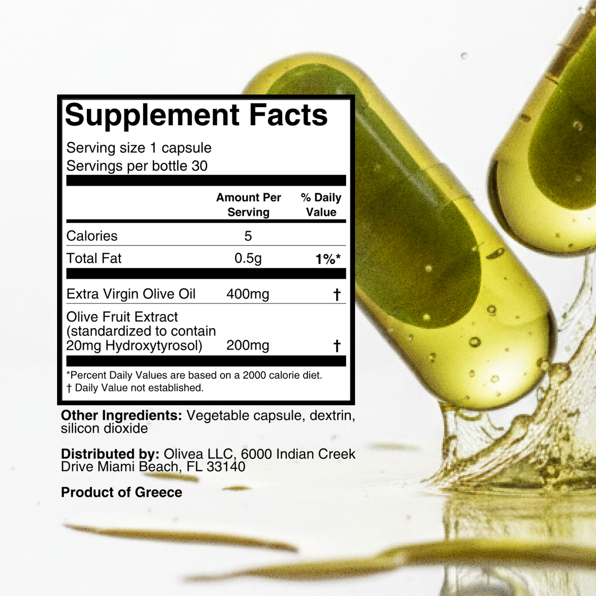 Olivea Hydroxytyrosol Supplement Olivea