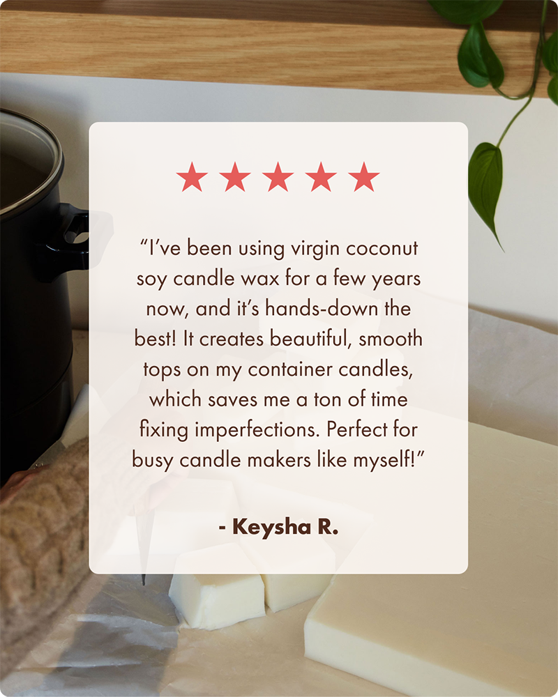 virgin coconut soy® candle wax makesy®