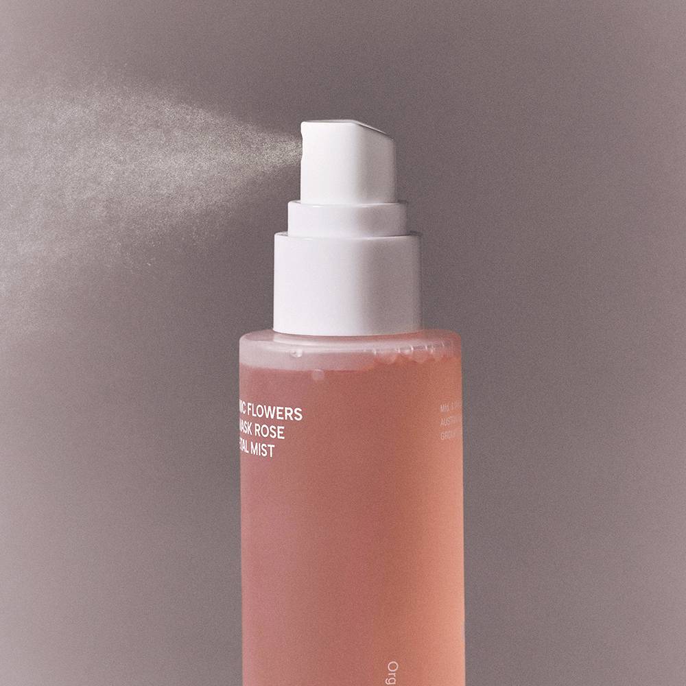 whamisa Organic Flowers Damask Rose Petal Mist 100ml Seoulia