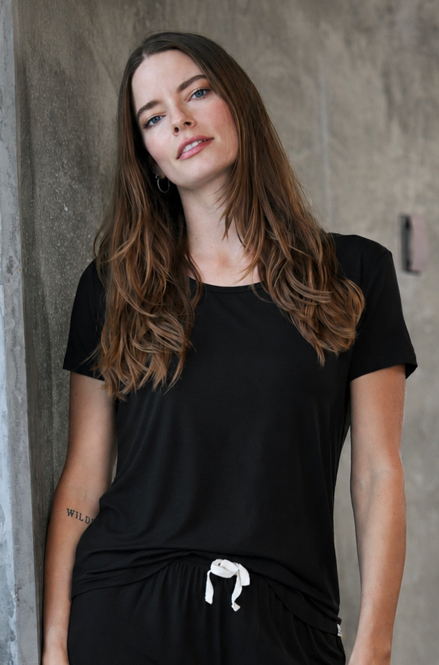 Women’s Bamboo Lounge Short Sleeve T-Shirt Spun Bamboo